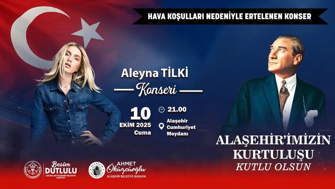 10 Ekim Aleyna Tilki Konseri 