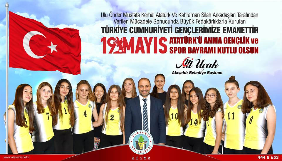 19 Mayıs Atatürk’ü Anma Gençlik ve Spor Bayramı Kutlu Olsun.