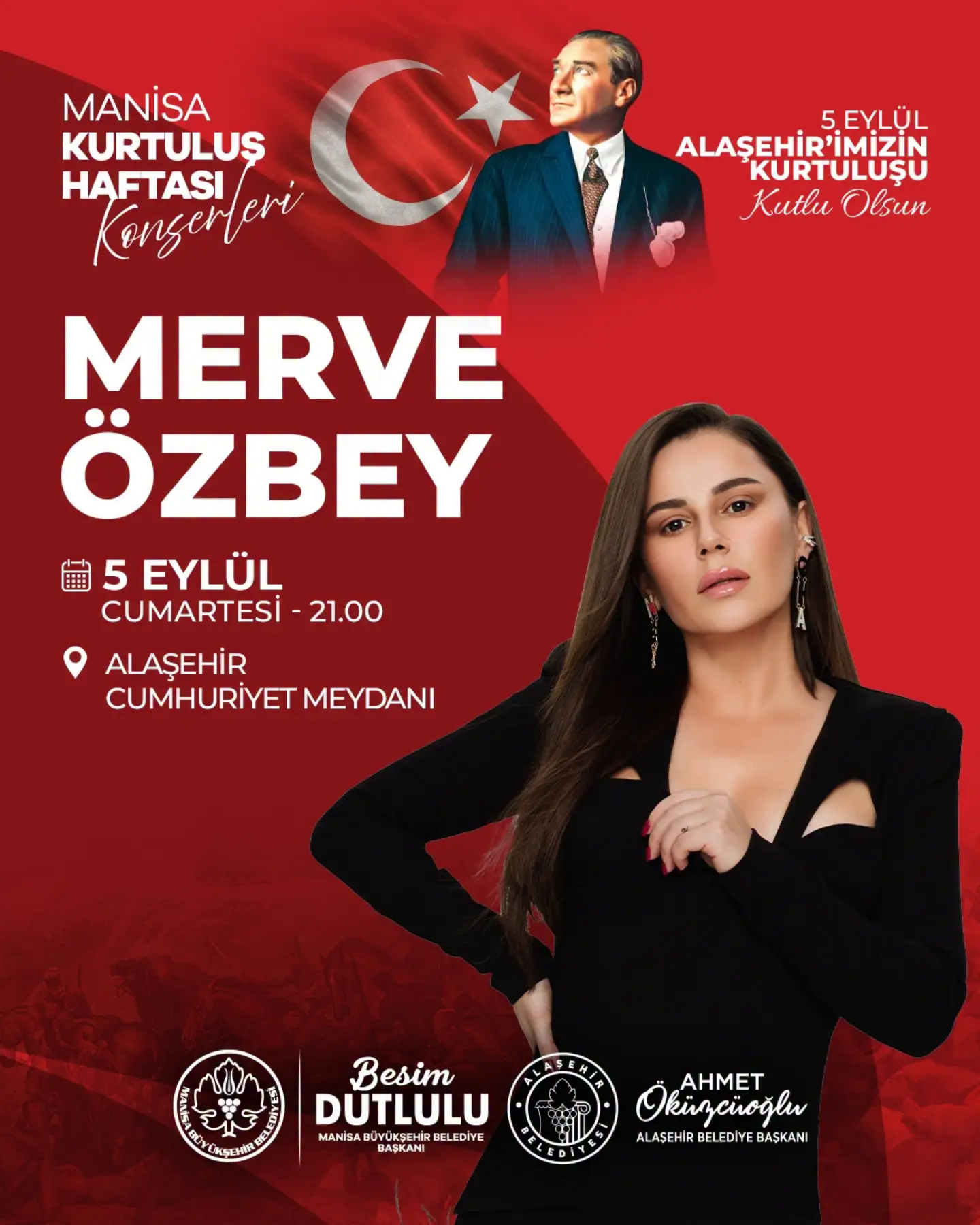 5 Eylül Alaşehir'imizin Kurtuluş Günümüzde; MERVE ÖZBEY Rüzgarı Esecek 