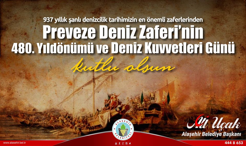 937 yıllık şanlı denizcilik tarihimizin en önemli zaferlerinden, Preveze Deniz Zaferi’nin 480. Yıldönümü ve Deniz Kuvvetleri Günü kutlu olsun.