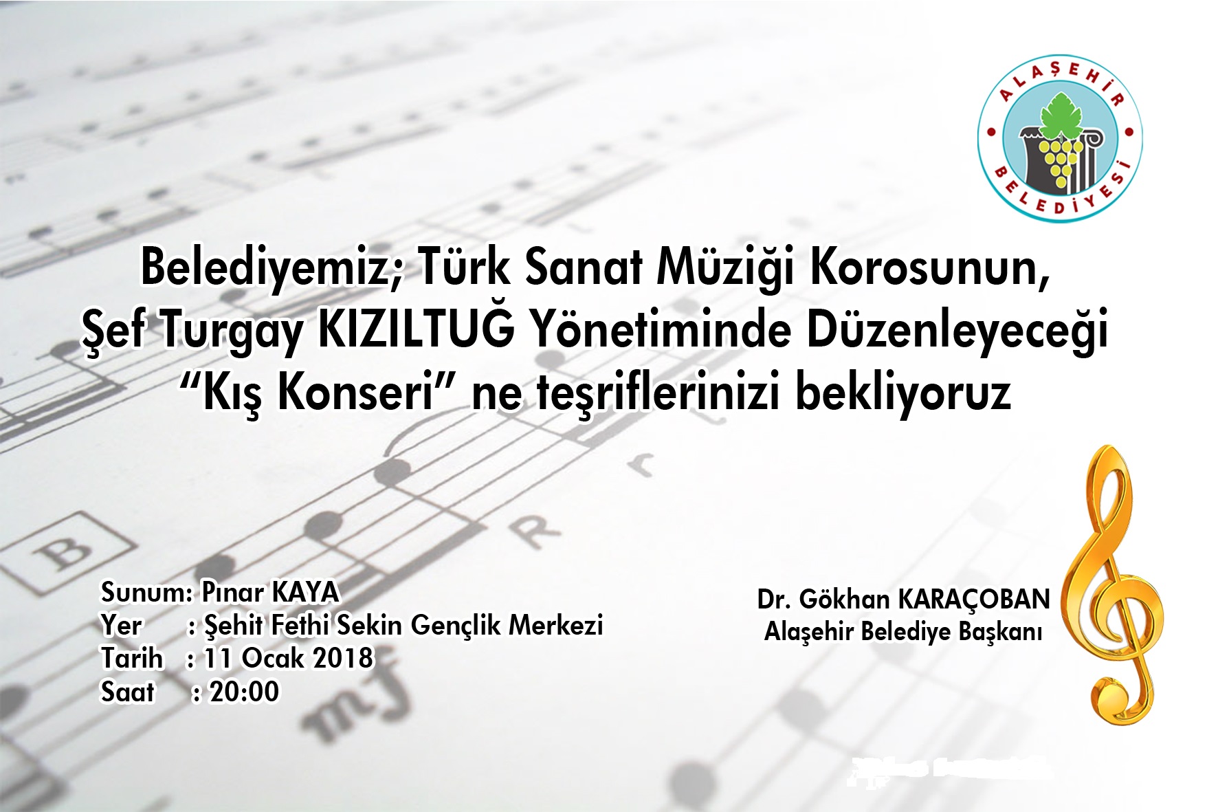 Alaşehir Belediyesi Türk Sanat Müziği Konseri