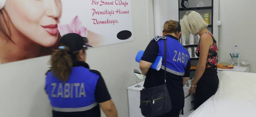 Alaşehir Belediyesi Zabıtası, Denetimlerini Güzellik Salonlarında Sürdürdü