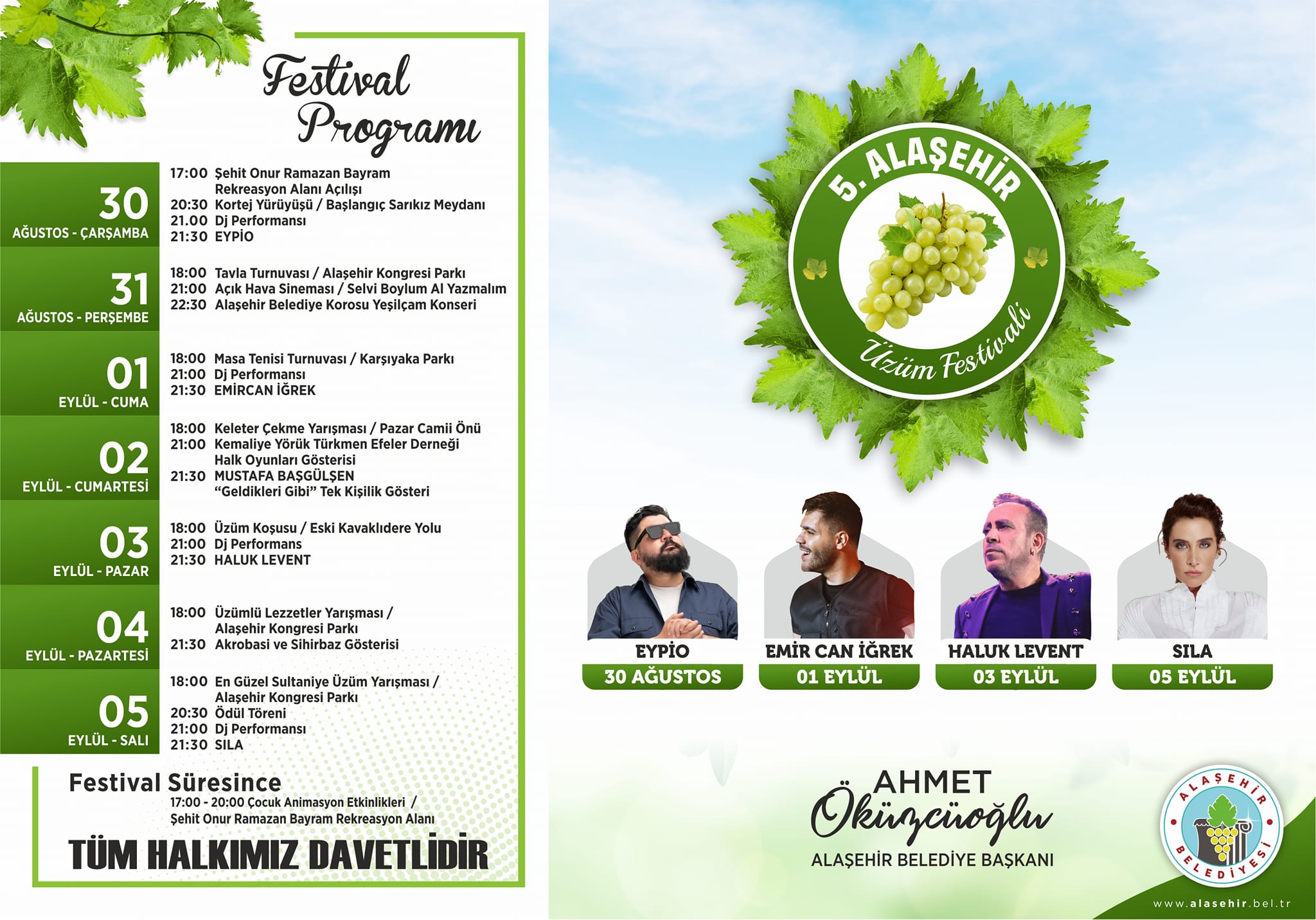 ALAŞEHİRDE FESTİVAL ZAMANI ..