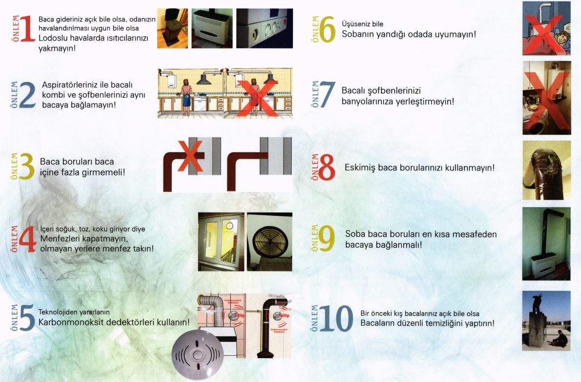 Karbonmonoksit Zehirlenmelerine Karşı Alınacak Önlemler