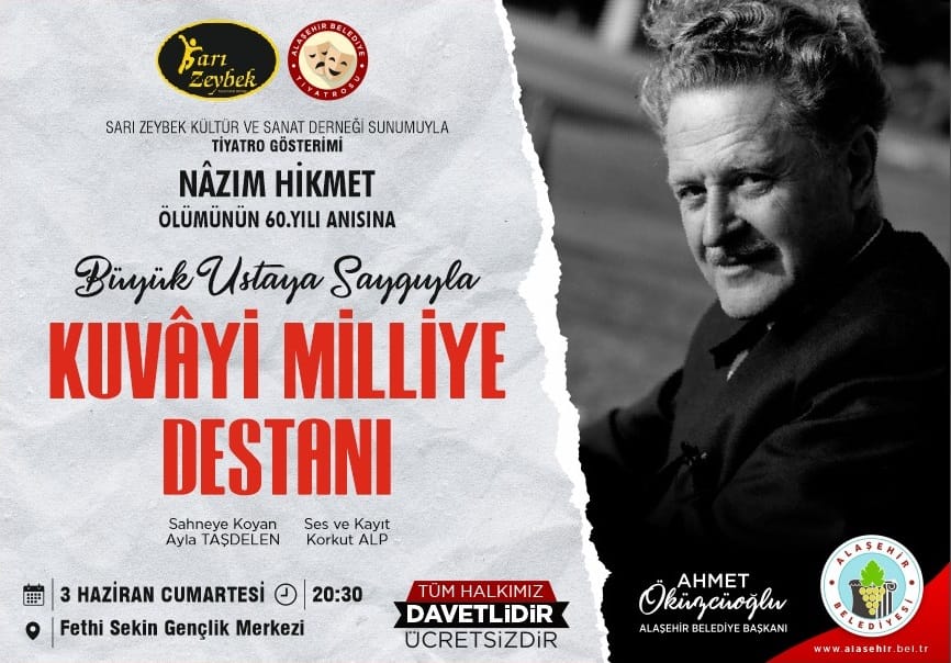 Nazım Hikmet'in vefatının 60. Yıl Dönümü anısına düzenlenen 