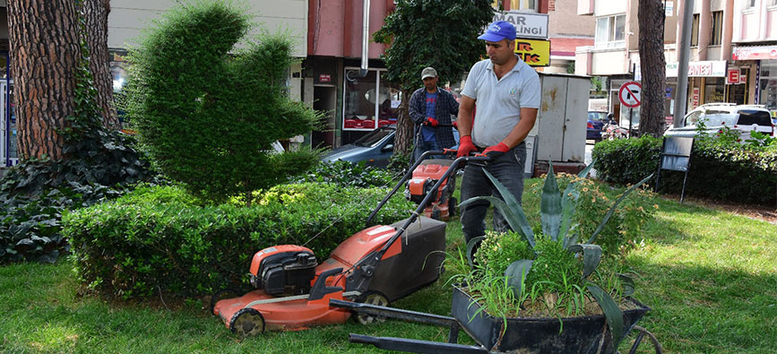 PARK VE BAHÇELER MÜDÜRLÜĞÜ ÇALIŞMALARINI HIZLANDIRDI