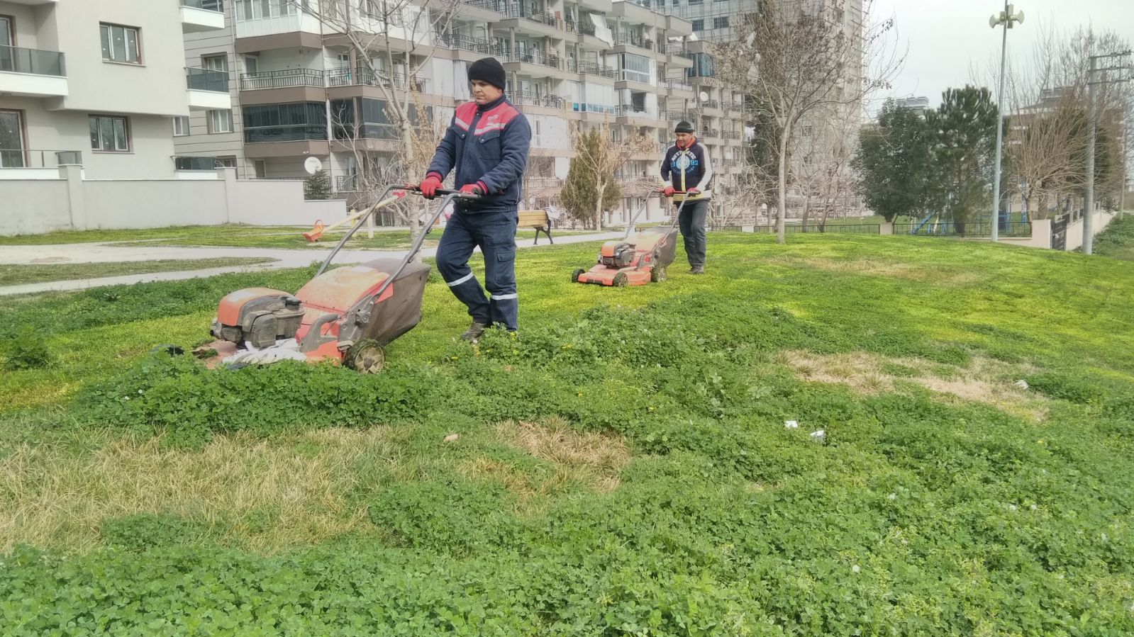 Park ve Bahçeler Müdürlüğünden Yoğun Mesai