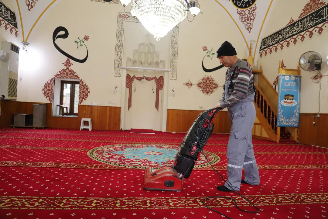 Ramazan Ayı Öncesi Camilerimizde Temizlik Çalışmalarına Başlandı