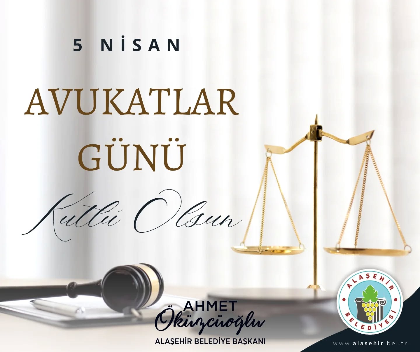 Tüm Avukatlarımızın 5 Nisan Avukatlar Günü Kutlu Olsun