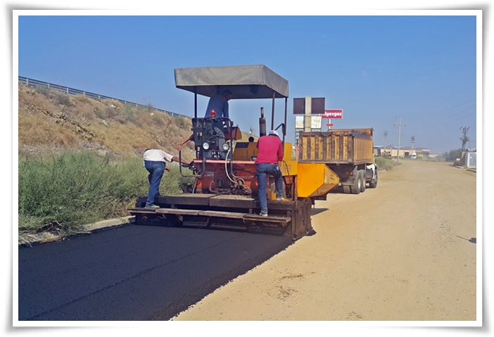 Sanayi Sitesinde Asfalt Kaplama Çalışmaları