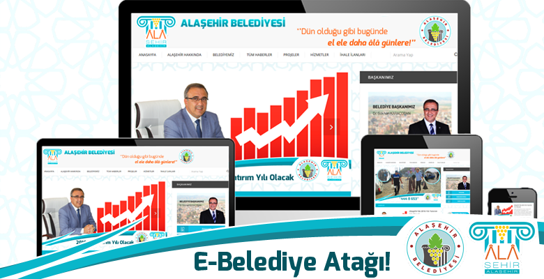 Alaşehir Belediyesi’nin Yeni Tasarımı ile Resmi Web Sayfası, Mobil  IOS ve Android Uygulaması Yayında