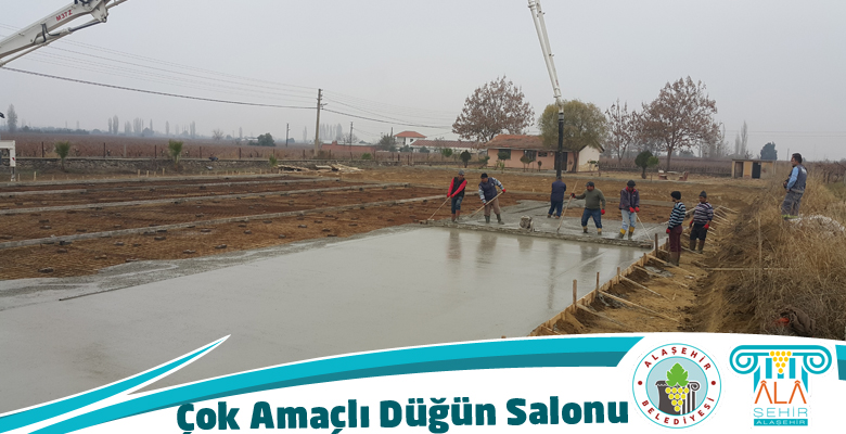 Düğün Salonu Çalışmaları Devam Ediyor