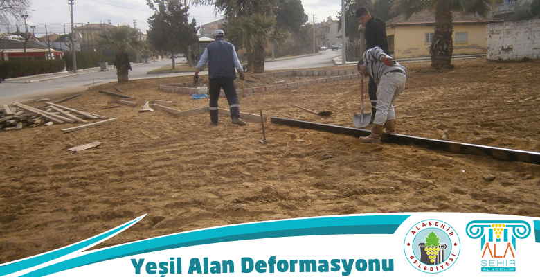 Deformasyona Uğrayan Yeşil Alanlar Düzenleniyor