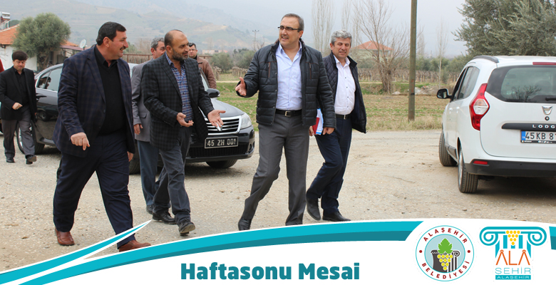 ALAŞEHİR BELEDİYE BAŞKANI DR. GÖKHAN KARAÇOBAN CUMARTESİYİ KENDİSİNE MESAİ EDİNDİ