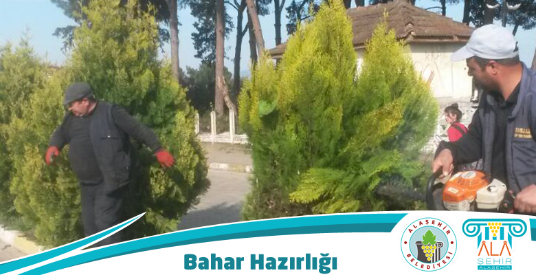 PARK VE BAHÇELER EKİBİNDEN BAHAR HAZIRLIĞI