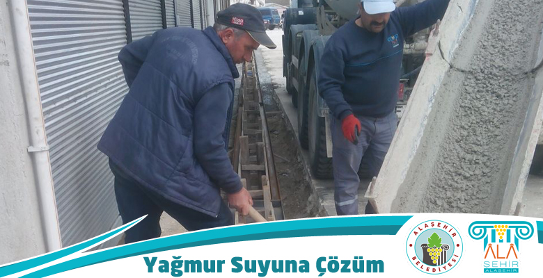 FEN İŞLERİ MÜDÜRLÜĞÜNDEN YAĞMUR SUYUNA ÇÖZÜM