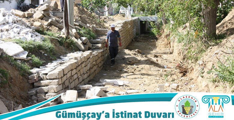 GÜMÜŞÇAY’A İSTİNAT DUVARI