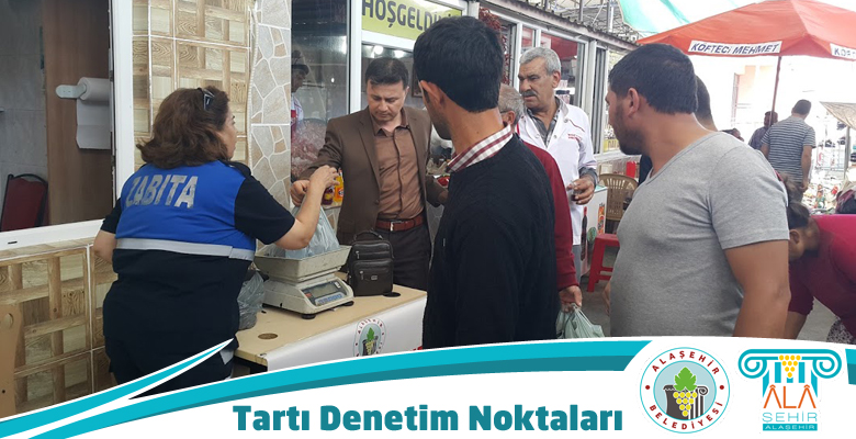 PAZAR YERİNDE TARTI DENETİM NOKTALARI OLUŞTURULDU