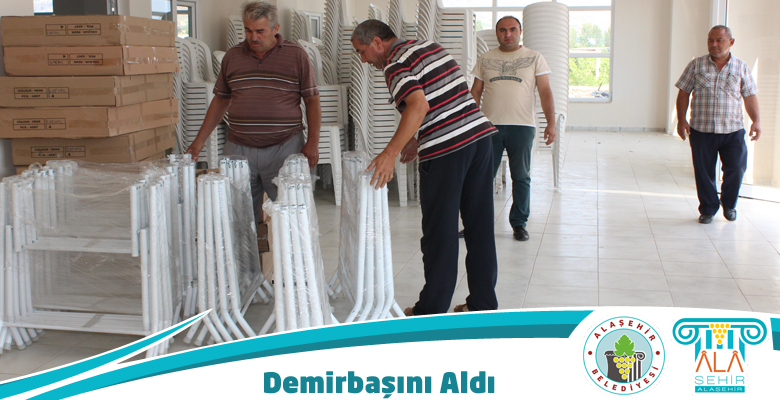 ÇOK AMAÇLI SALONLARI DEMİRBAŞINA ALDI