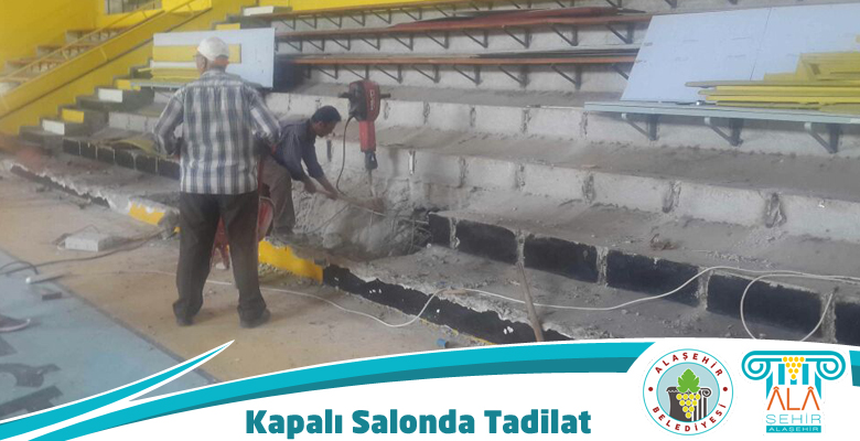 SEZON ÖNCESİ KAPALI SALONDA TADİLAT