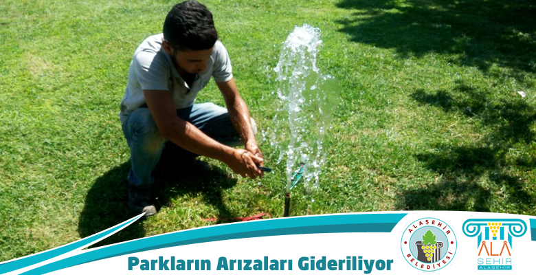PARKLARIN ARIZALARI GİDERİLİYOR