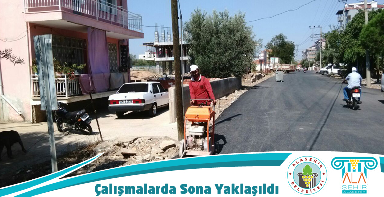 AKKEÇİLİ CADDESİNDEKİ ÇALIŞMALARDA SONA YAKLAŞILDI