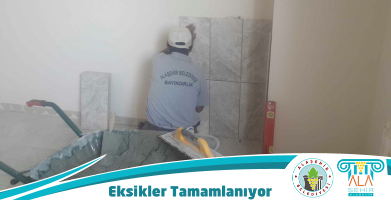 BELENYAKA DÜĞÜN SALONUNUN EKSİKLERİ TAMAMLANIYOR