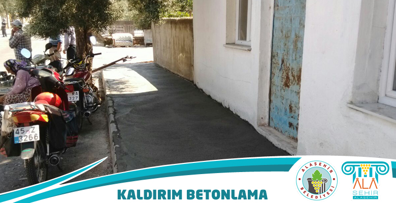 SAKARYA MAHALLESİ VE HACIBEY MAHALLESİNE YENİ KALDIRIM BETONU