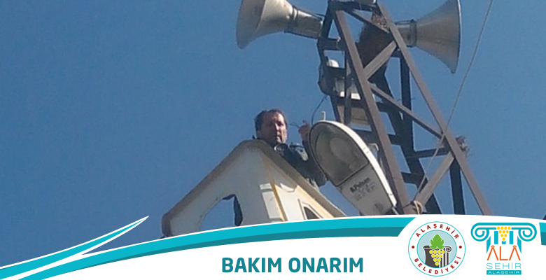 ANONS SİSTEMLERİNE BAKIM VE ONARIM DEVAM EDİYOR