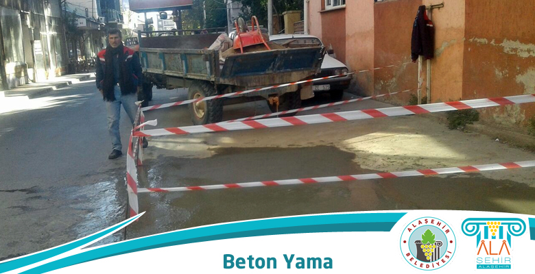BETON KAPLAMADA YAMA YAPILDI