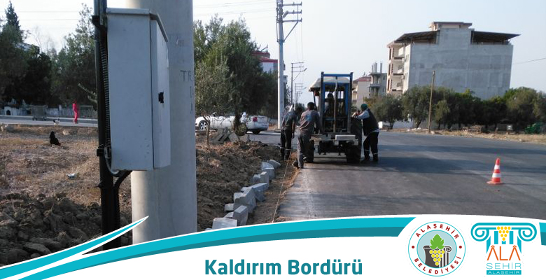 DEDE KORKUT CADDESİNE KALDIRIM BORDÜRÜ