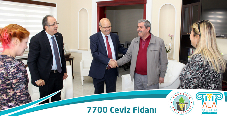 ALAŞEHİRLİ ÜRETİCİYE 7 BİN 770 CEVİZ FİDANI