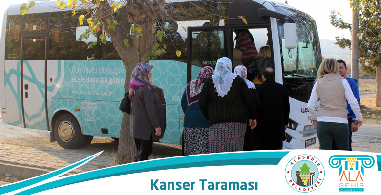 ALAŞEHİRLİ KADINLAR KANSER TARAMASINDAN GEÇİYOR