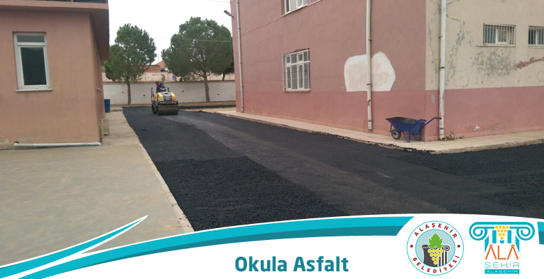EMİNE ELEM KAYACIK OKULUNA ASFALT