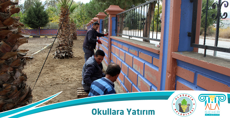 ALAŞEHİR BELEDİYESİNDEN OKULLARA YATIRIM