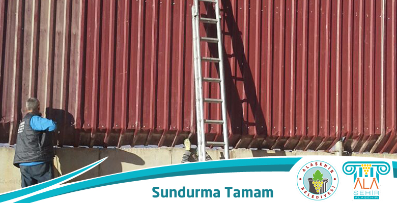 BÜZ ŞANTİYESİNİN SUNDURMASI TAMAM