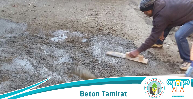 ULUDERBENTTE BETON TAMİRATI YAPILDI