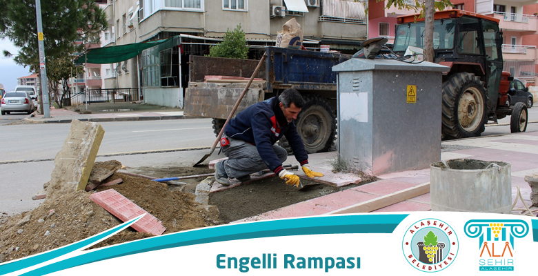 YENİ İMARLI ALANA ENGELLİ RAMPASI