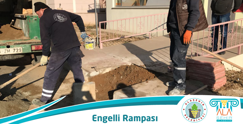 ETÜT MERKEZİ GİRİŞİNE ENGELLİ RAMPASI