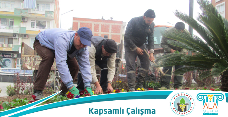 PARK VE BAHÇELERDEN KAPSAMLI ÇALIŞMA