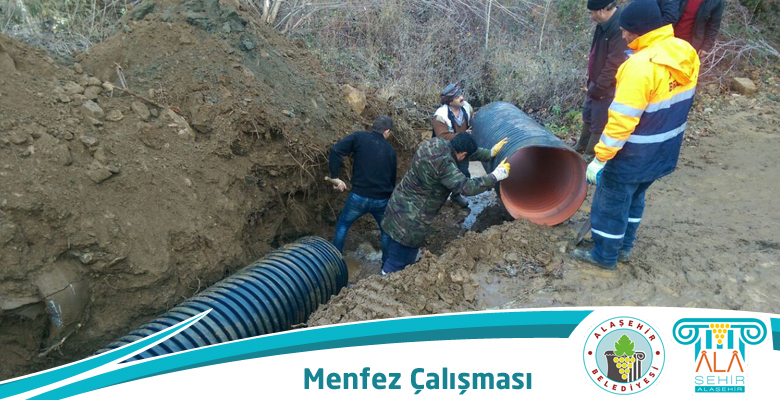 KESTANEDERESİ MAHALLESİNİN YOLLARINA 100 LÜK KOREGA MENFEZİ DÖŞENDİ