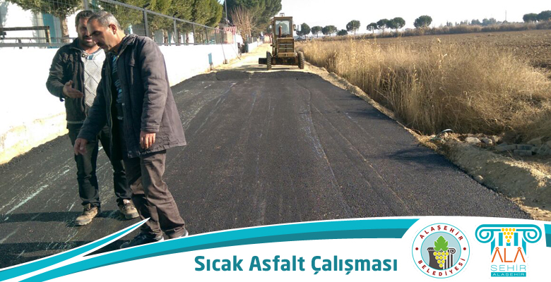 ŞANTİYE YOLUNA SICAK ASFALT