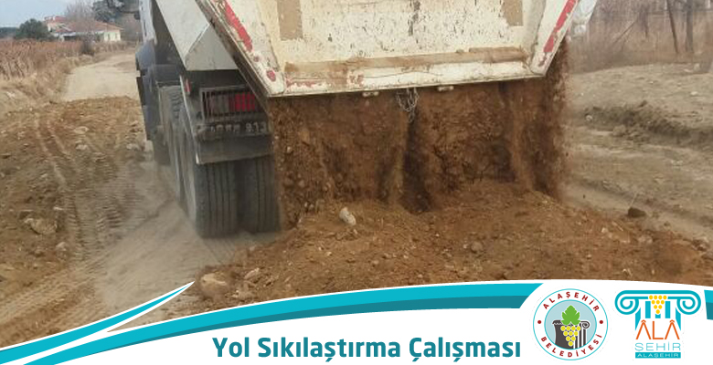 YEŞİLYURT MAHALLESİNDE YOL SIKILAŞTIRMA