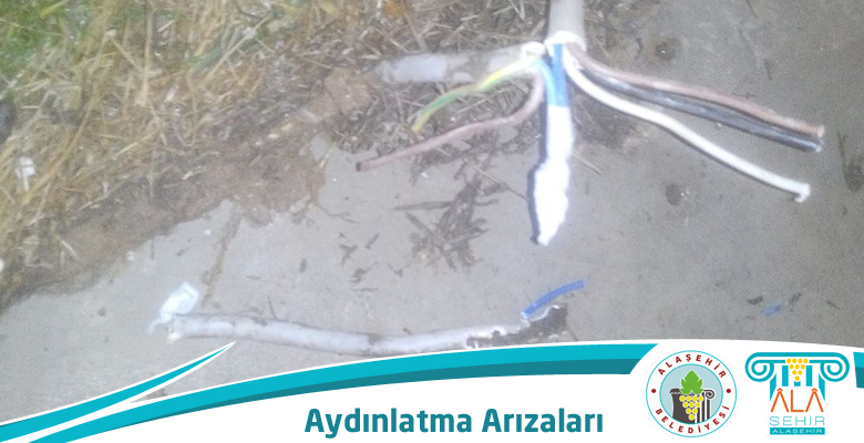 Alaşehir Belediyesinden Aydınlatma Çalışmaları