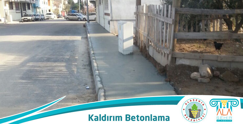 ŞEYHSİNAN VE FATİH MAHALLESİNE KALDIRIM BETONU