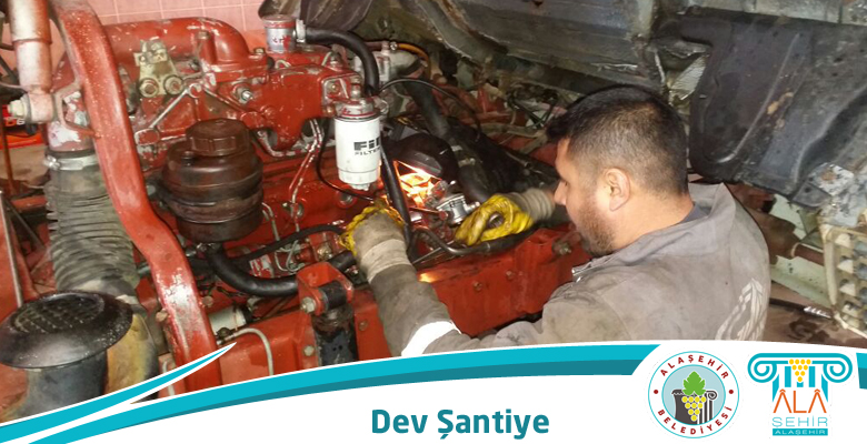 DEV ŞANTİYEDE  ÇALIŞMALAR DEVAM EDİYOR