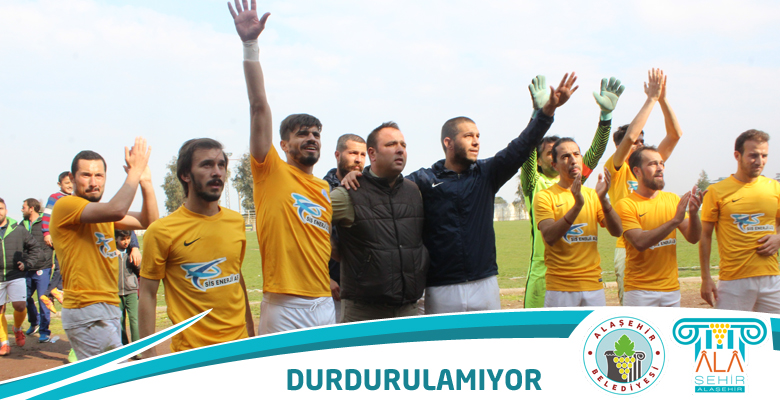 ALAŞEHİR BELEDİYESPOR DURDURULAMIYOR