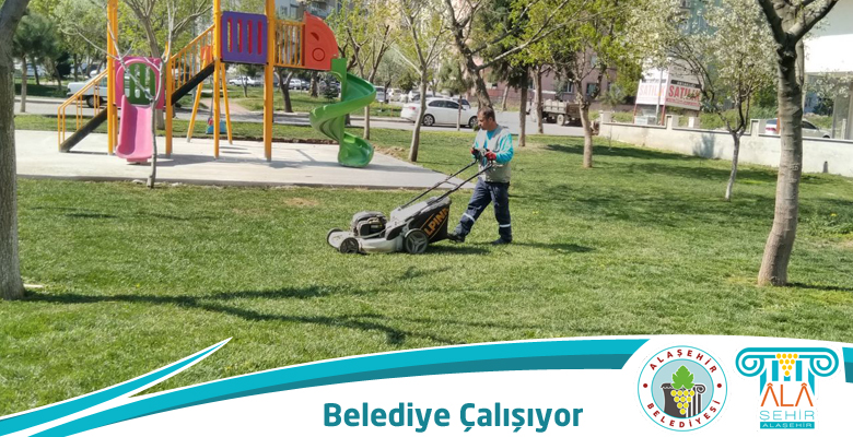 BELEDİYE ÇALIŞIYOR ALAŞEHİR GÜZELLEŞİYOR