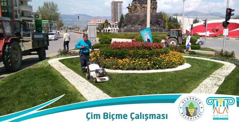 ÇİM BİÇME ÇALIŞMASI