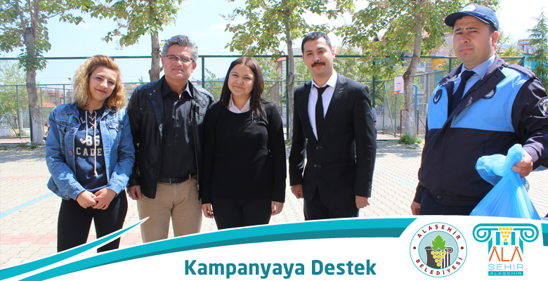 ALAŞEHİR İMKB MESLEKİ VE TEKNİK ANADOLU LİSESİNDE KAMPANYAYA DESTEK